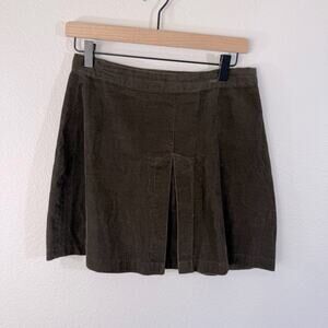 ZARA Brown Corduroy Mini Skirt